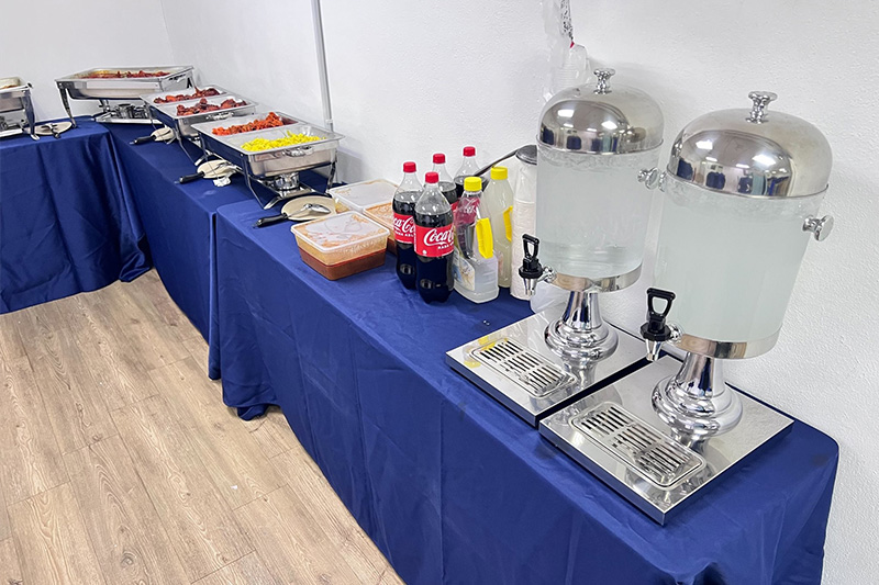 training room buffet catering service