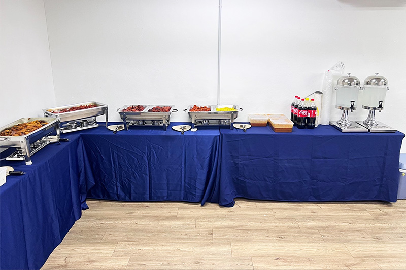 training room buffet catering service