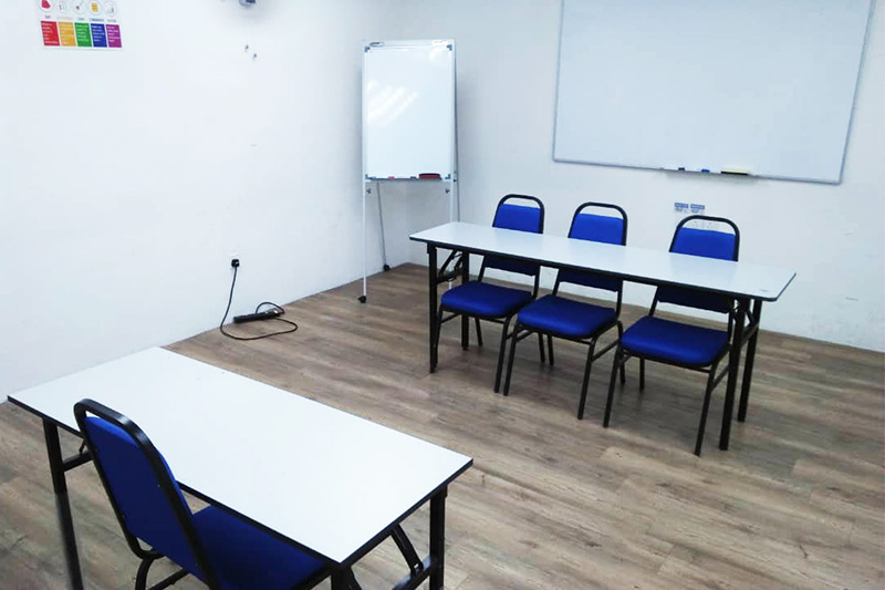 the office inetrview style training room rental